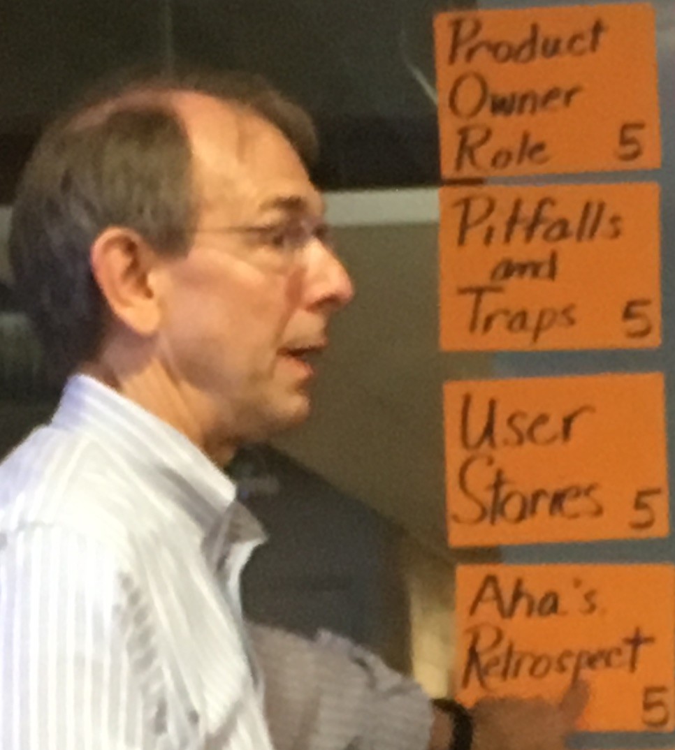 Ron Lichty: "And at the end of class, we'll retrospect."